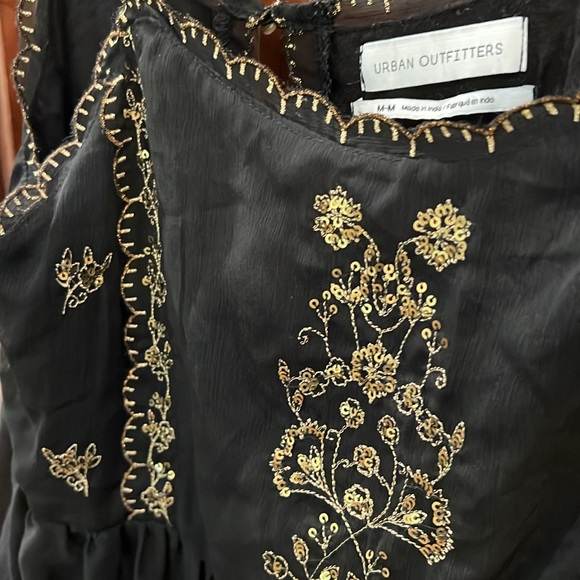 Urban Outfitters black boho mini dress - Picture 5 of 6